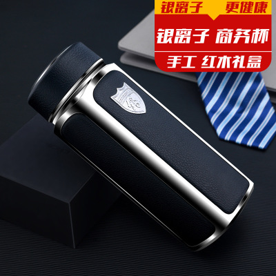  男士女纯银杯商务办公水杯 